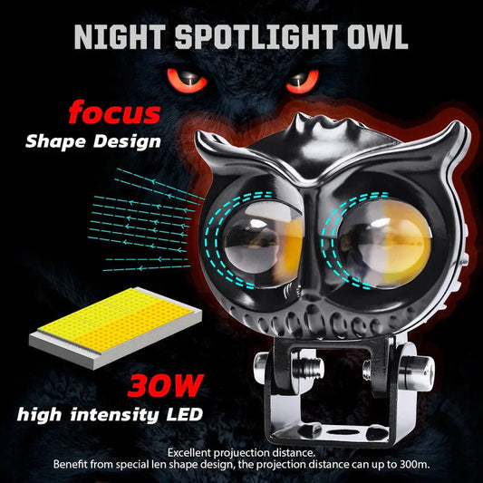 OWL Led For Motorcycles Light Car Dual