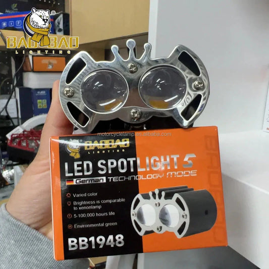 2 Lens LED Fog Light for all Bikers.